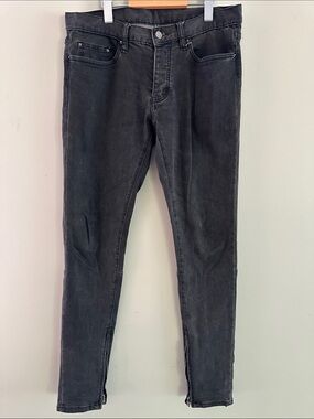 MNML Men's Skinny Jeans in Faded Black